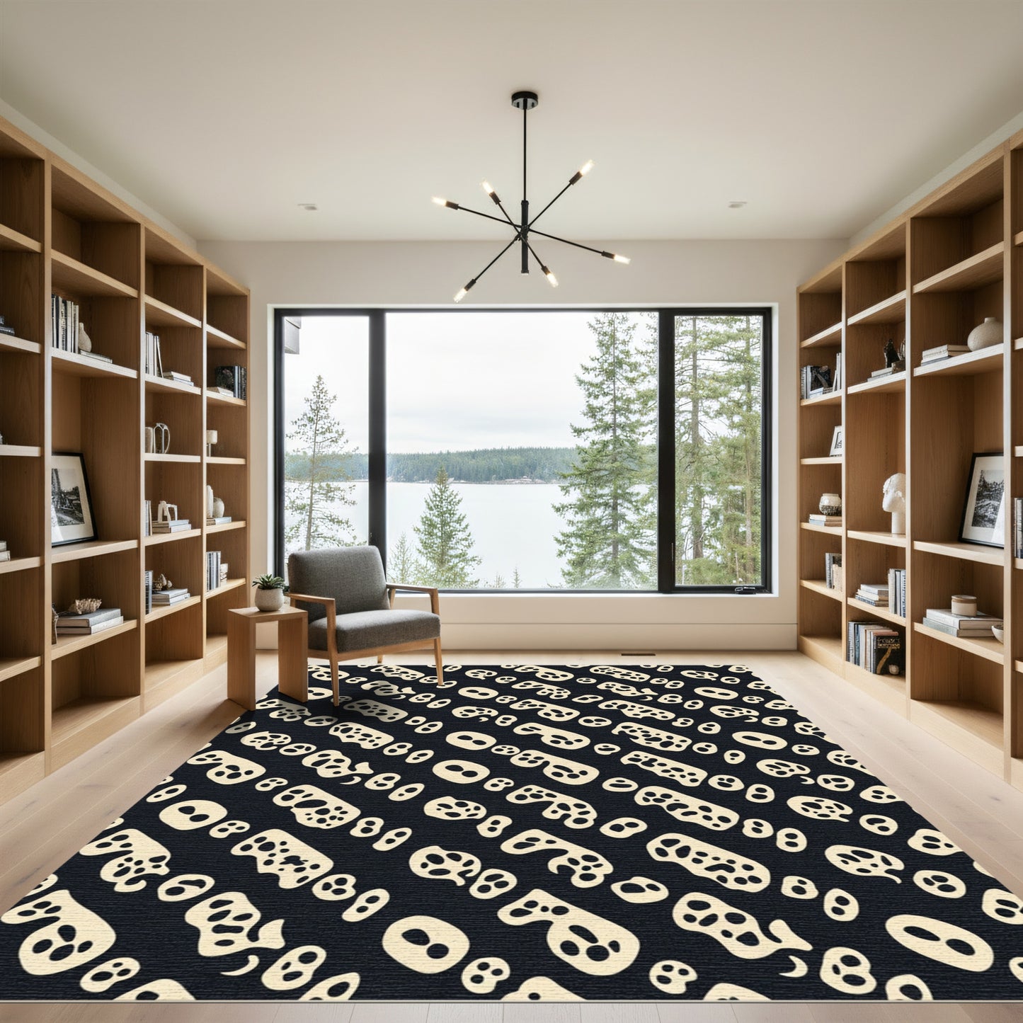 Organic Cream Irregular Shape Rug