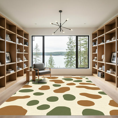 Camouflage Blob Cream Ground Rug