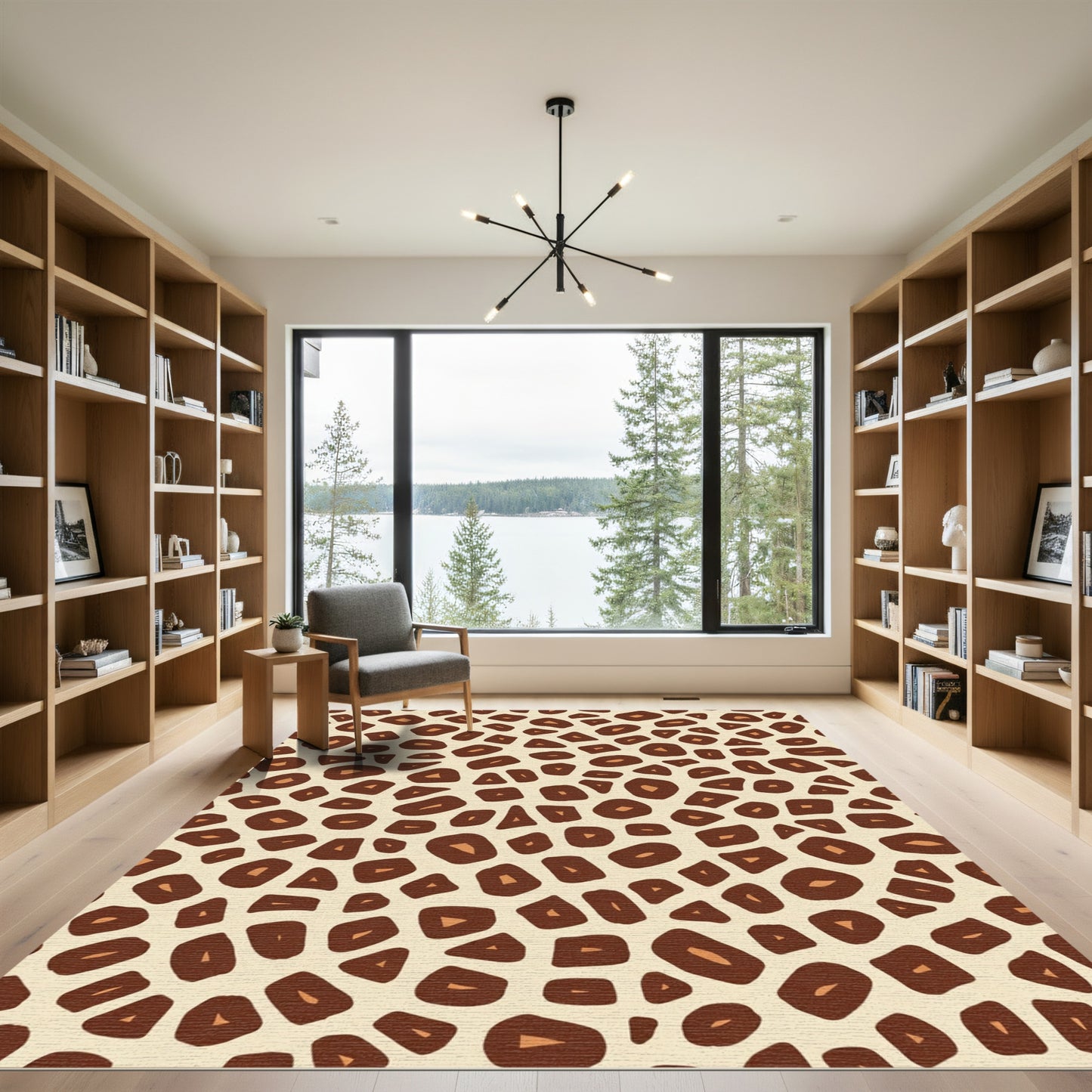 Brown Spotted Giraffe Spots Rug