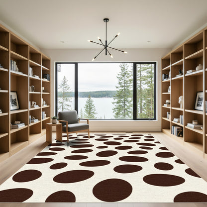 Brown Spot Field Rug