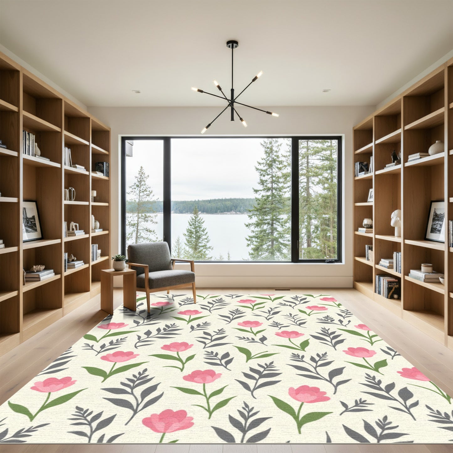 Pink Tulip Botanical Garden Rug