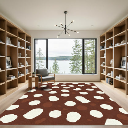 Biscotti Cream Polka Dot Area Rug