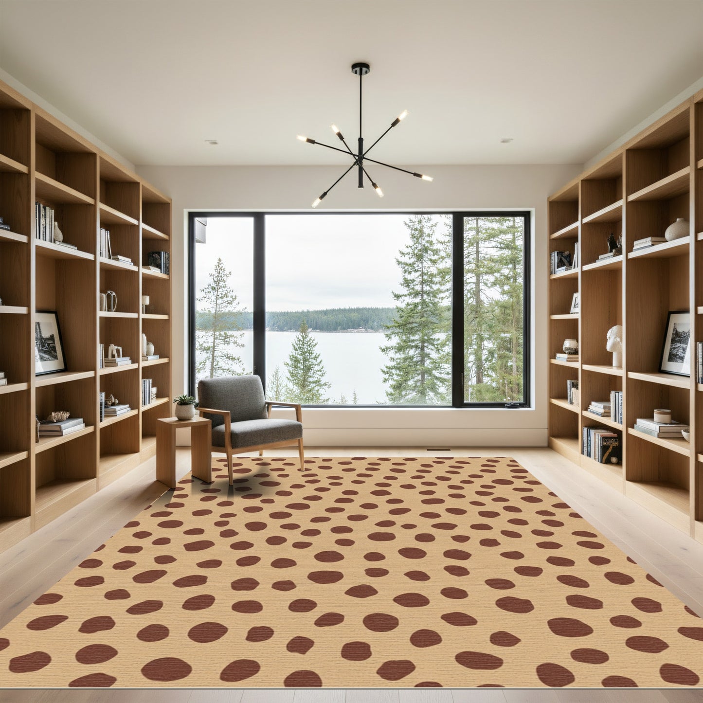 Earthy Tan Speckled Camo Rug