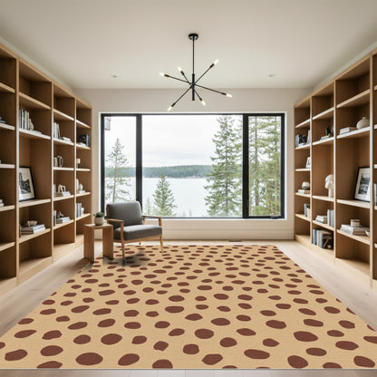 Earthy Tan Speckled Camo Rug