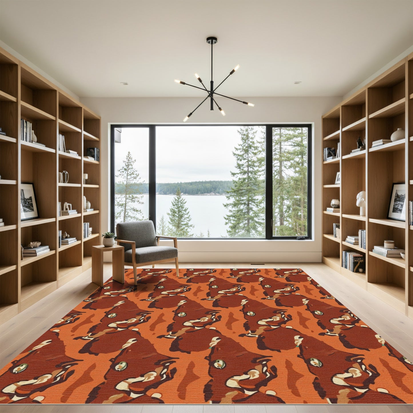 Amber Red Fox Repeat Rug
