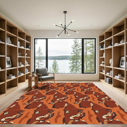 Amber Red Fox Repeat Rug