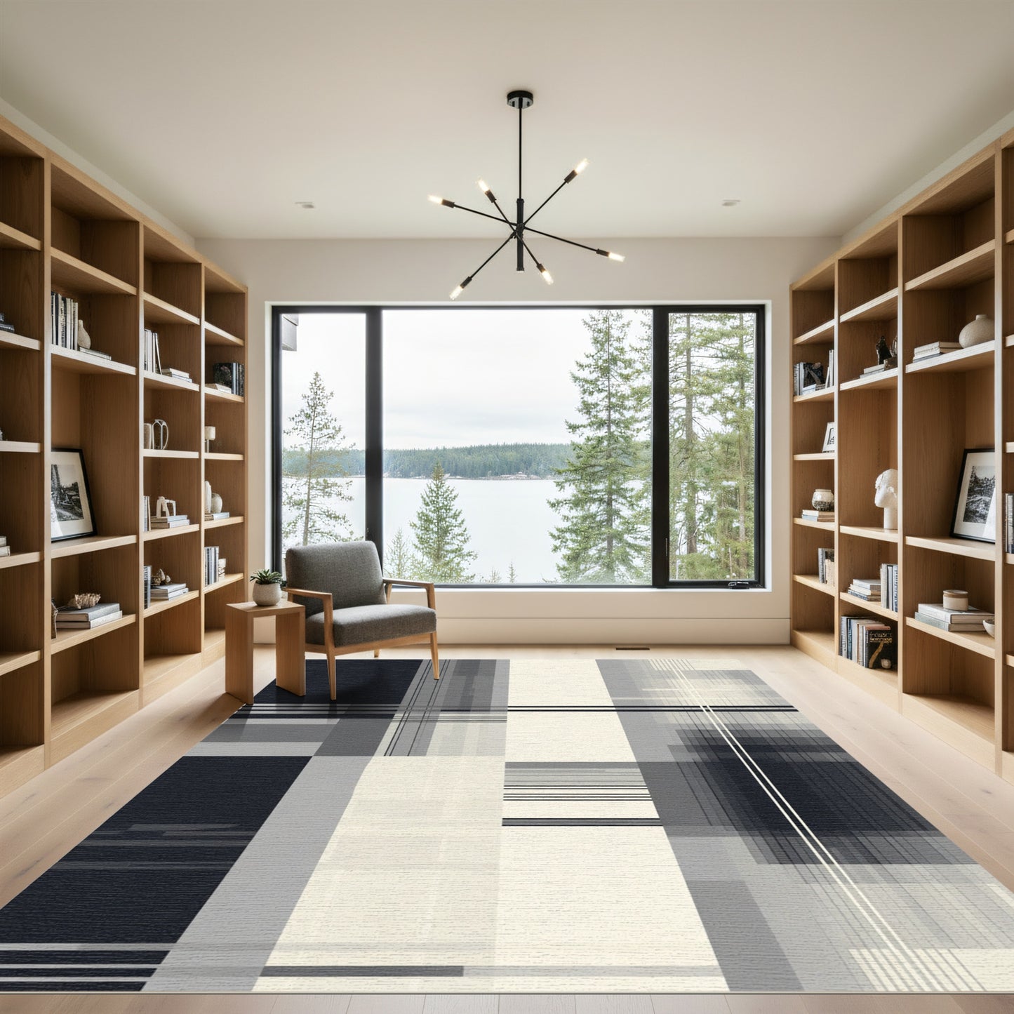 Monochromatic Geometric Blocks Stripes Rug