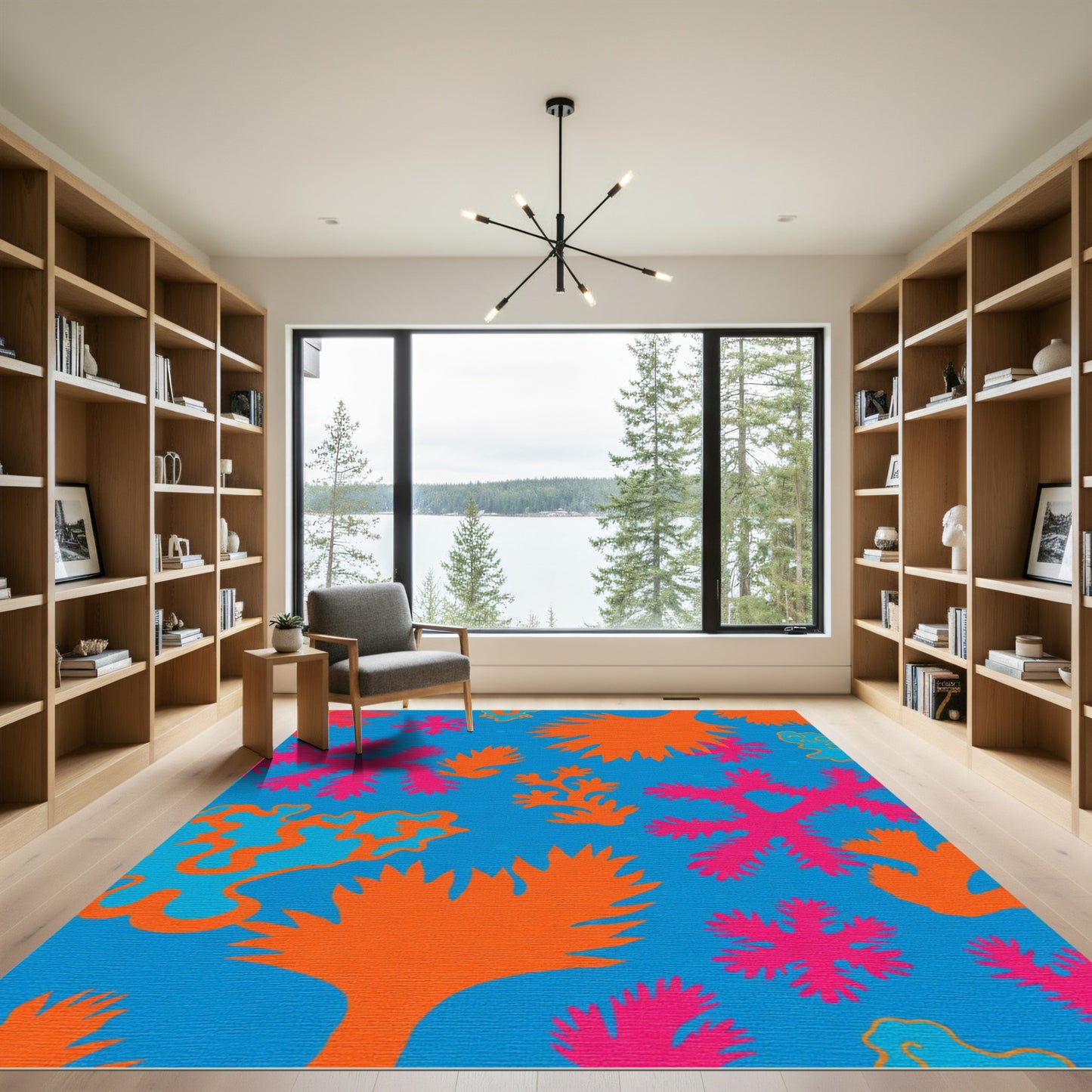 Coral Reef Ocean Bold Abstract Rug
