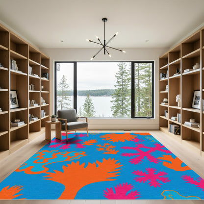 Coral Reef Ocean Bold Abstract Rug