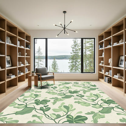 Verdant Green Botanical Garden Rug