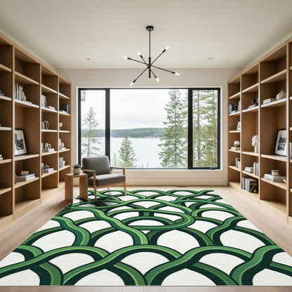 Verdant Intertwined Archway Rug
