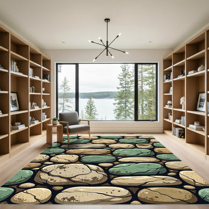 Natural Stone Wall Accent Rug