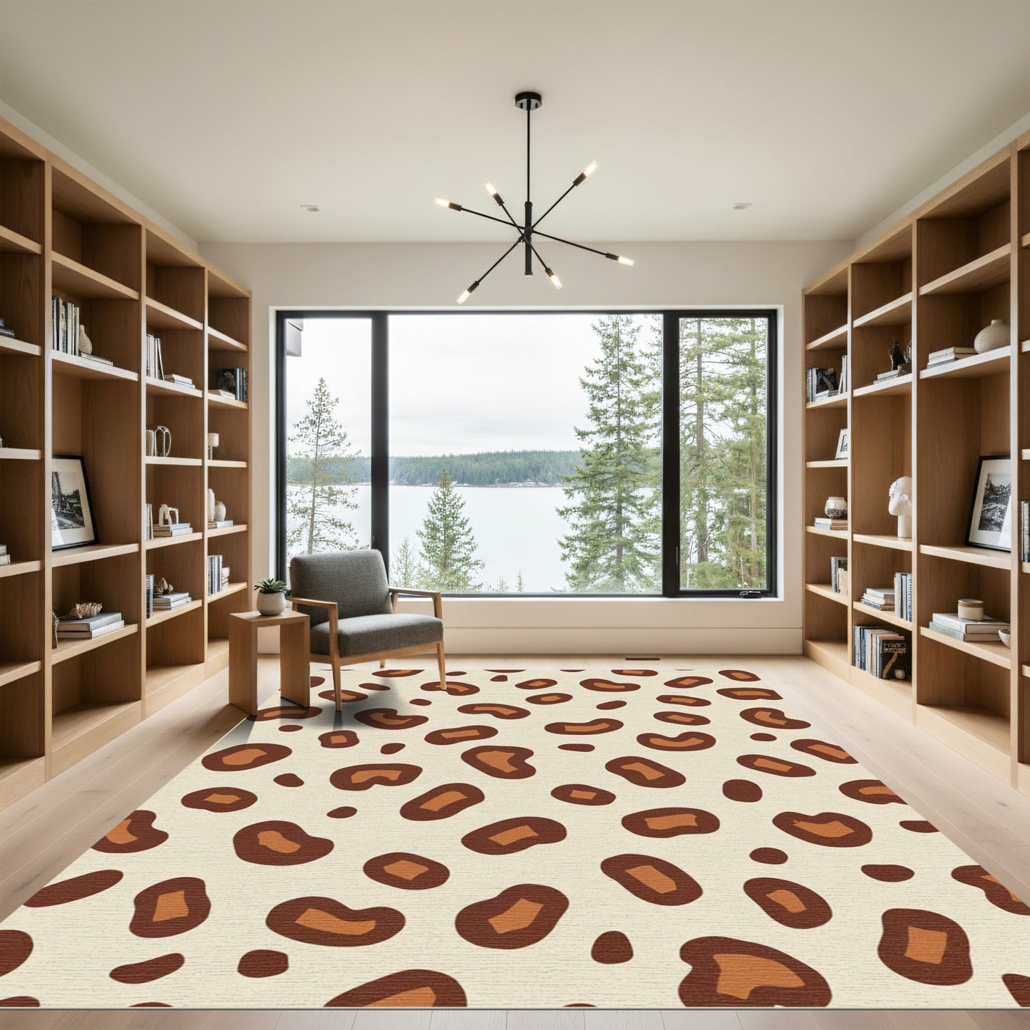 Classic Cheetah Spot Compositions Rug