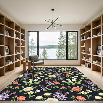 Vintage Floral Garden Bouquet Rug