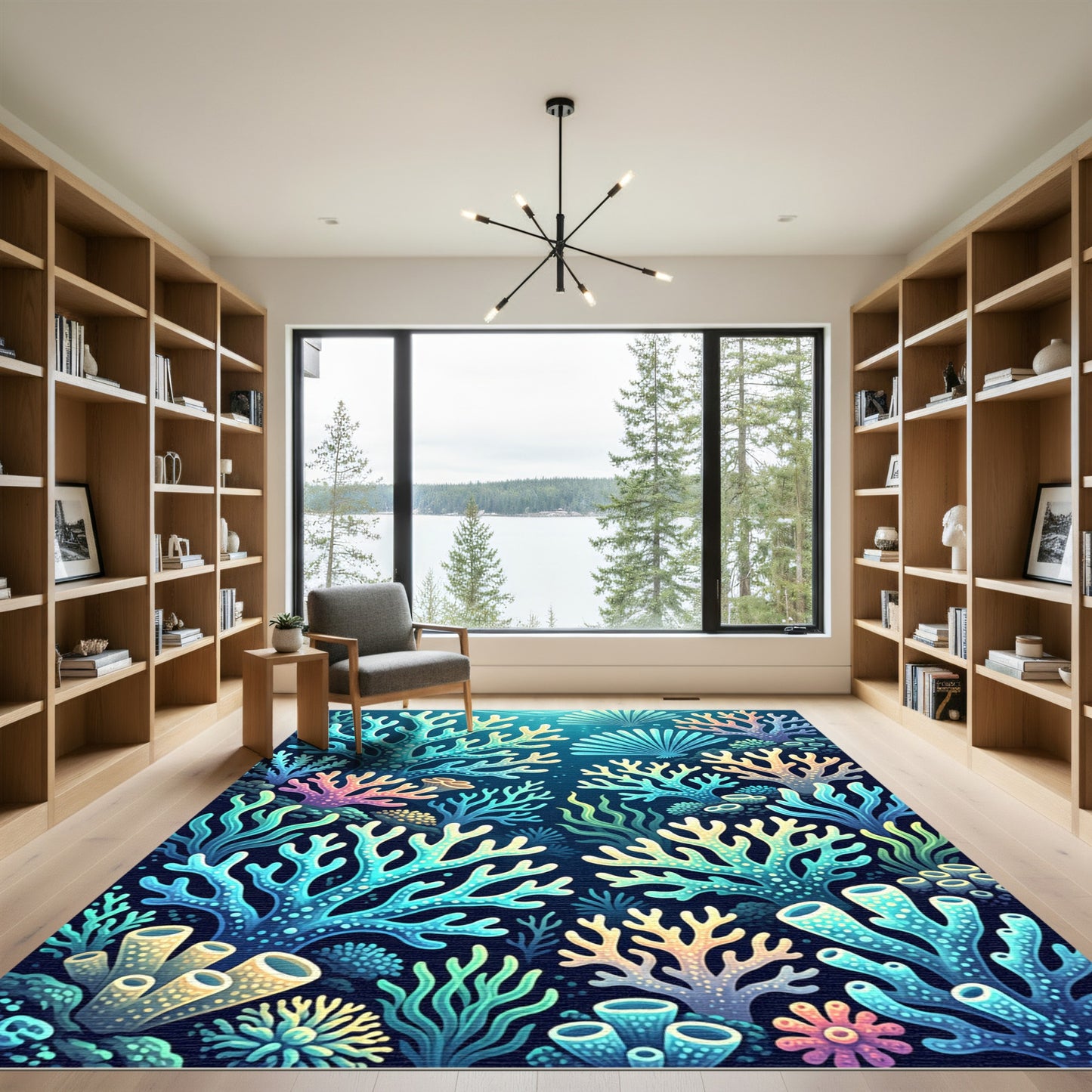 Oceanic Coral Reef Gradient Composition Rug