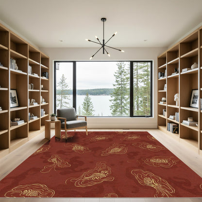 Rusty Gold Organic Cloud Harmony Rug
