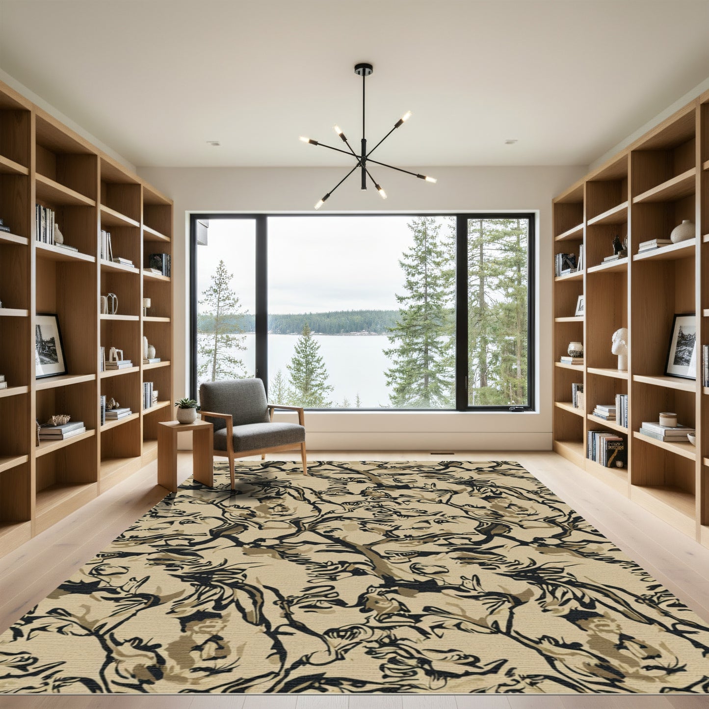 Desert Camouflage Abstract Pattern Rug