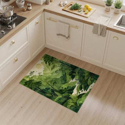 Verdant Green Mountain Valley Area Rug