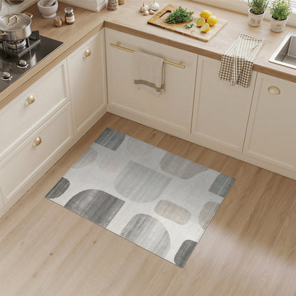 Grey Abstract Area Grey Abstract Shapes Area Rug