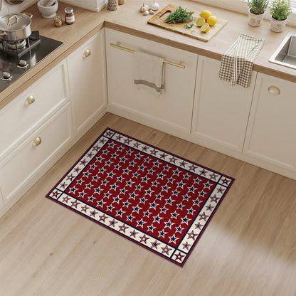 Red Star Area Rug