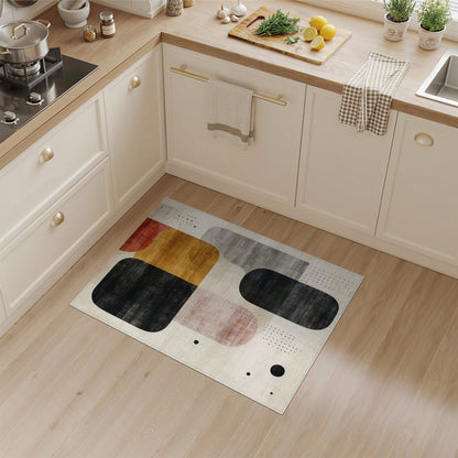 Multi-color and Patterns Abstract Multi-Color Geometric Area Rug
