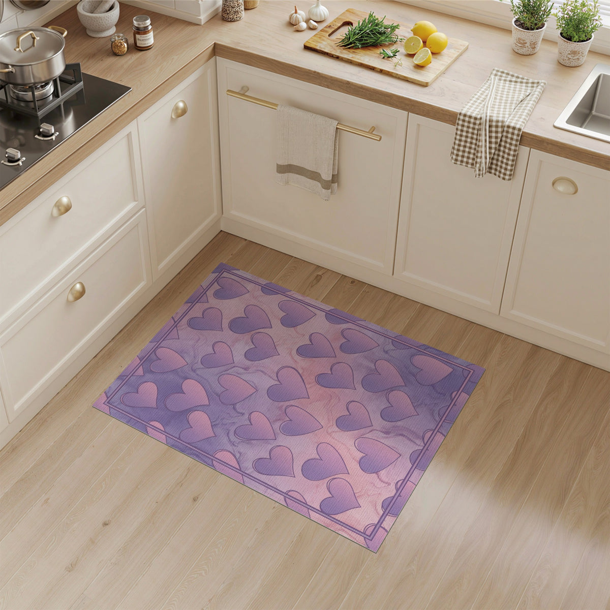 Purple Heart Marble Area Rug