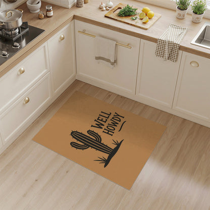 Well Howdy Cactus Southwestern Area Rug