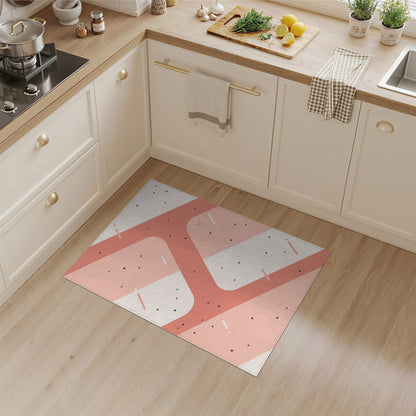 Pink Geometric Modern No. 3 Area Rug