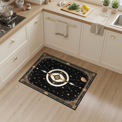 Celestial Gold Geometric Area Rug