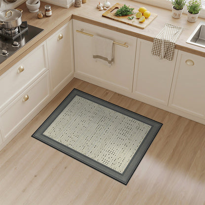 Black White Geometric No. 75 Area Rug