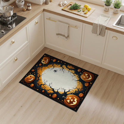 Pumpkin Moon Halloween Area Rug