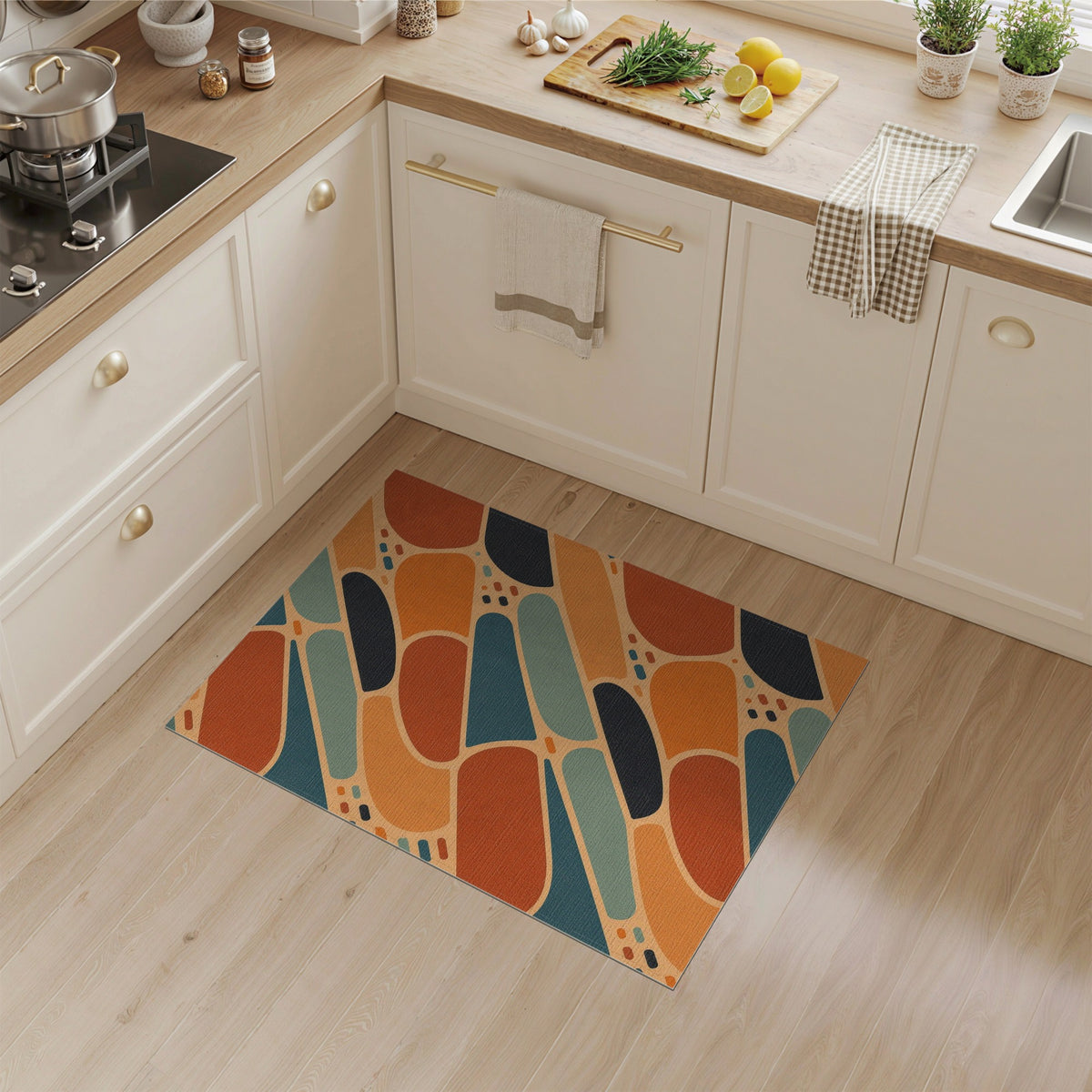 Multi-color and Patterns Multi-Color Abstract Geometric Area Rug