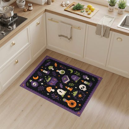Spooky Halloween Icons Kids Area Rug