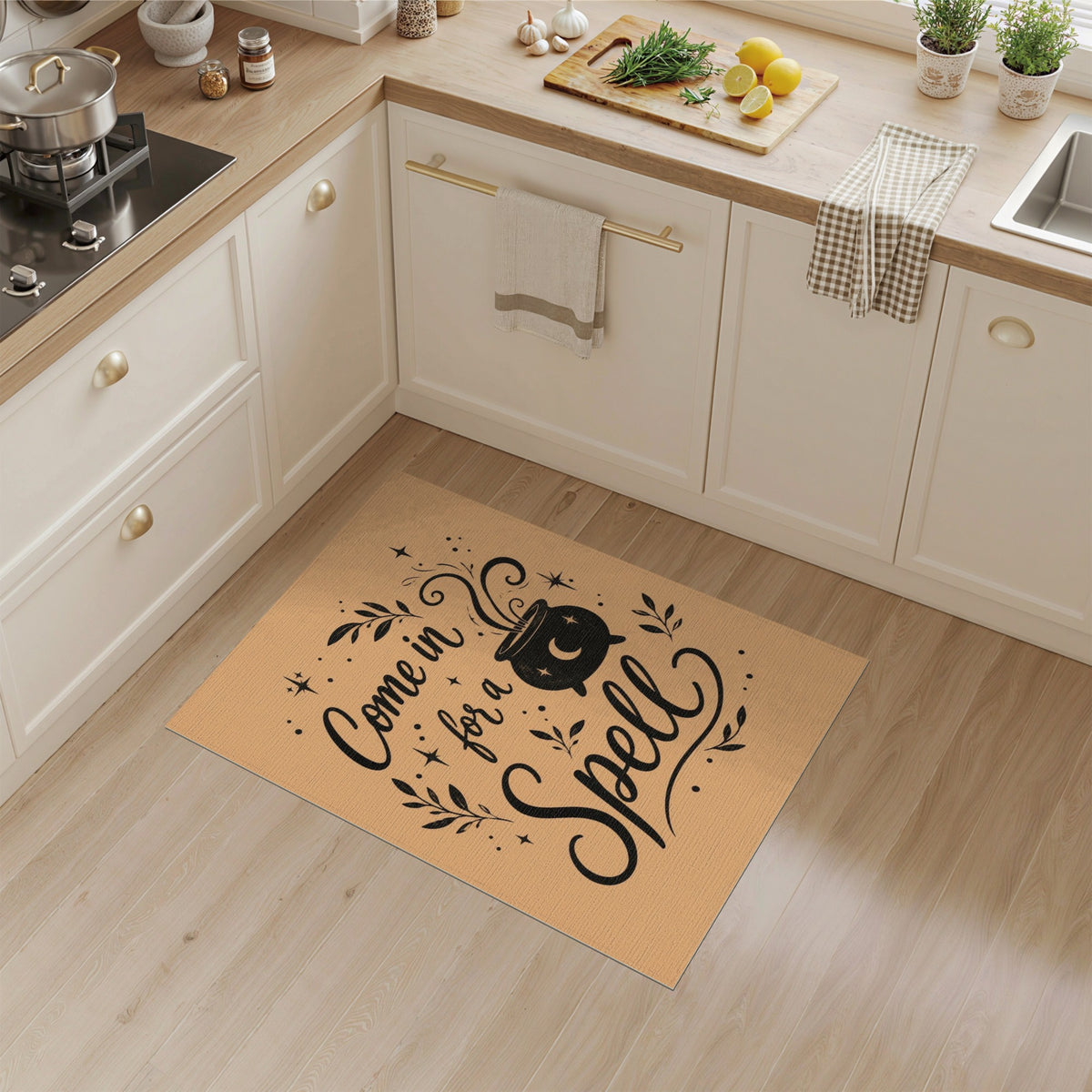 Come In For A Spell Cauldron Area Rug
