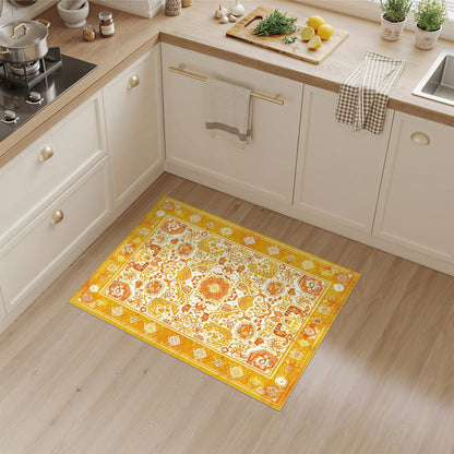Yellow Traditional Persian Area Rug