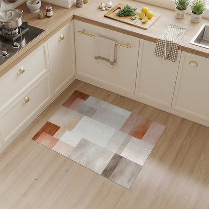 Beige and Neutral Abstract Area Abstract Beige Geometric Area Rug