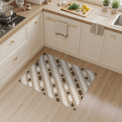 Brown Geometric Area Rug