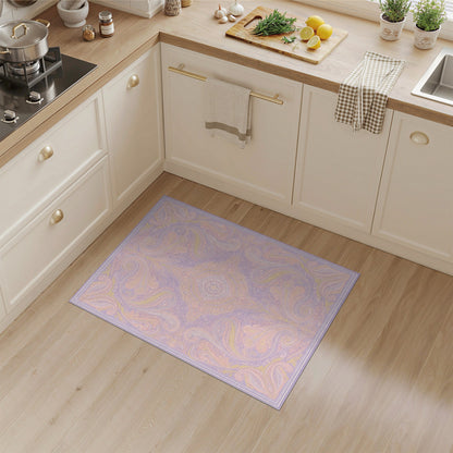 Lavender Paisley Floral Vintage Area Rug