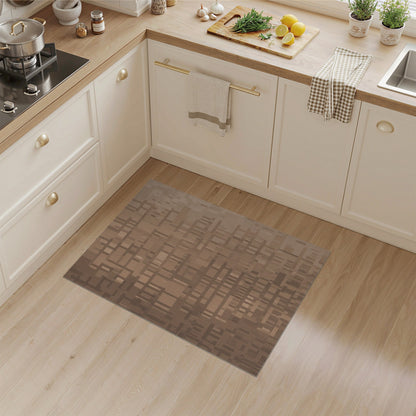 Brown Geometric Brown and Tan Area Rug