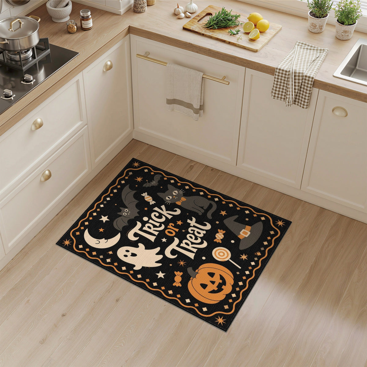 Trick or Treat Halloween Kids Cartoon Rug