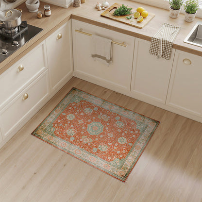 Red Traditional Persian Floral No. 6 Area Rug