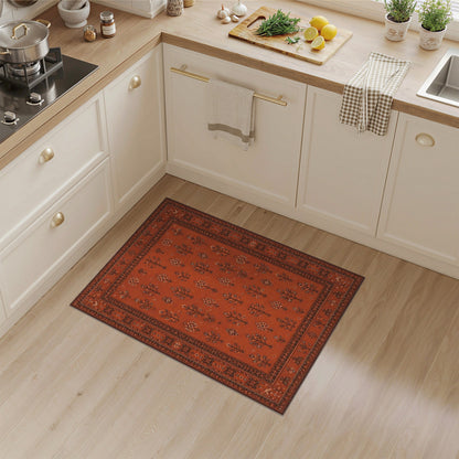 Orange Heritage Tribal Orange Area Rug