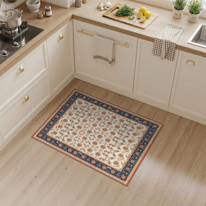 Navy Blue Traditional Persian Area Rug