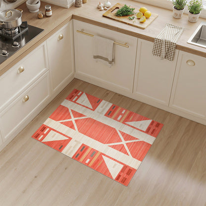Red Geometric No. 2 Area Rug
