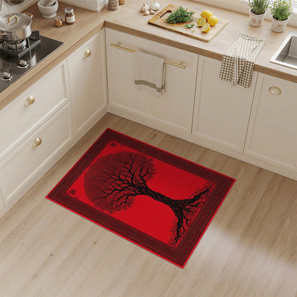 Red Tree of Life Area Rug
