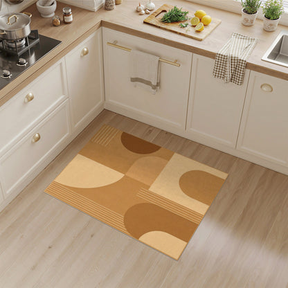 Brown and Tan Geometric Brown Tan Area Rug