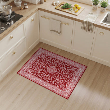Red Persian Floral No. 7 Area Rug