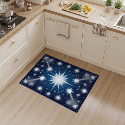 Starburst Midnight Blue Area Rug