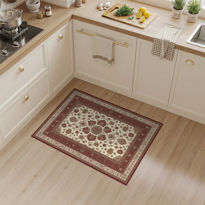 Red Floral Persian No. 27 Area Rug
