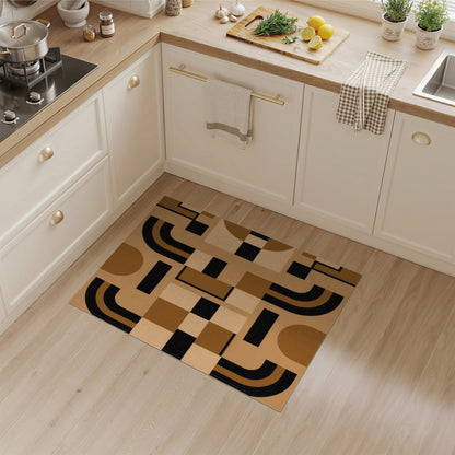 Brown Geometric Arch No. 2 Area Rug